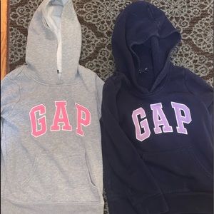 Girls Gap hoodies (2) size 6-7
